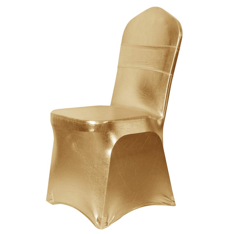 أوبستال Obstal 50 PCS SPANDEX Stretch Chair أقواس لأقواس حفل الزفاف- فرق تغطية كرسي مرنة عالمية مع شريط تمرير مشبك لحفلات الحفلات في فندق الحفلات الزخارف - Image 4