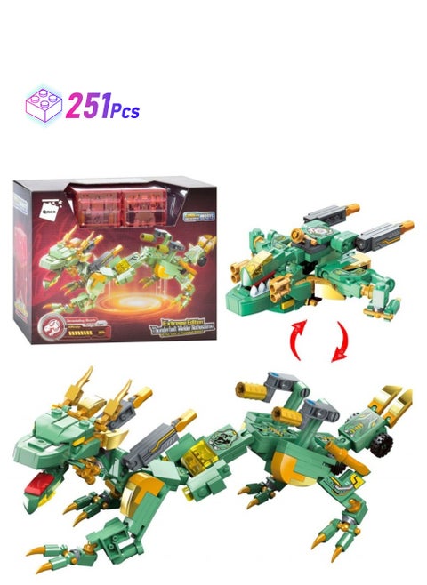 Qman Thunderbolt Wielder Nothosaurus (251 PCS) - Unique Nothosaurus Building Set for Kids