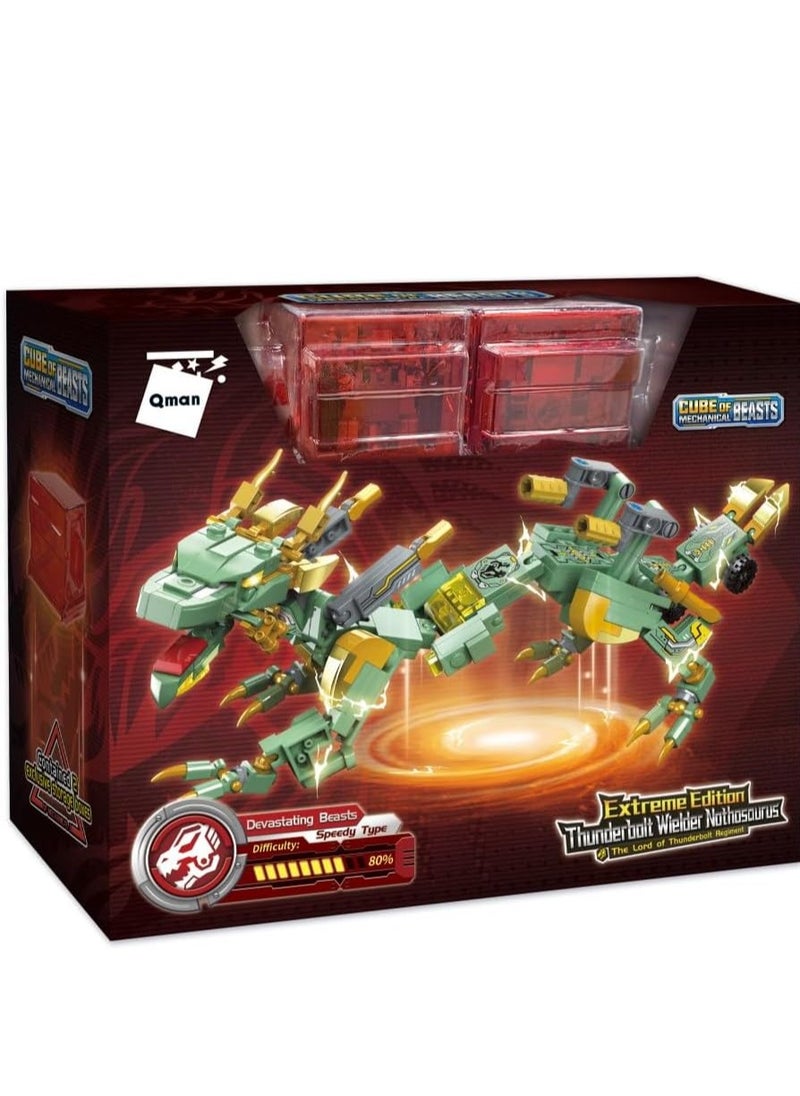 Qman - Qman Thunderbolt Wielder Nothosaurus (251 PCS) - Unique Nothosaurus Building Set for Kids - Image 1