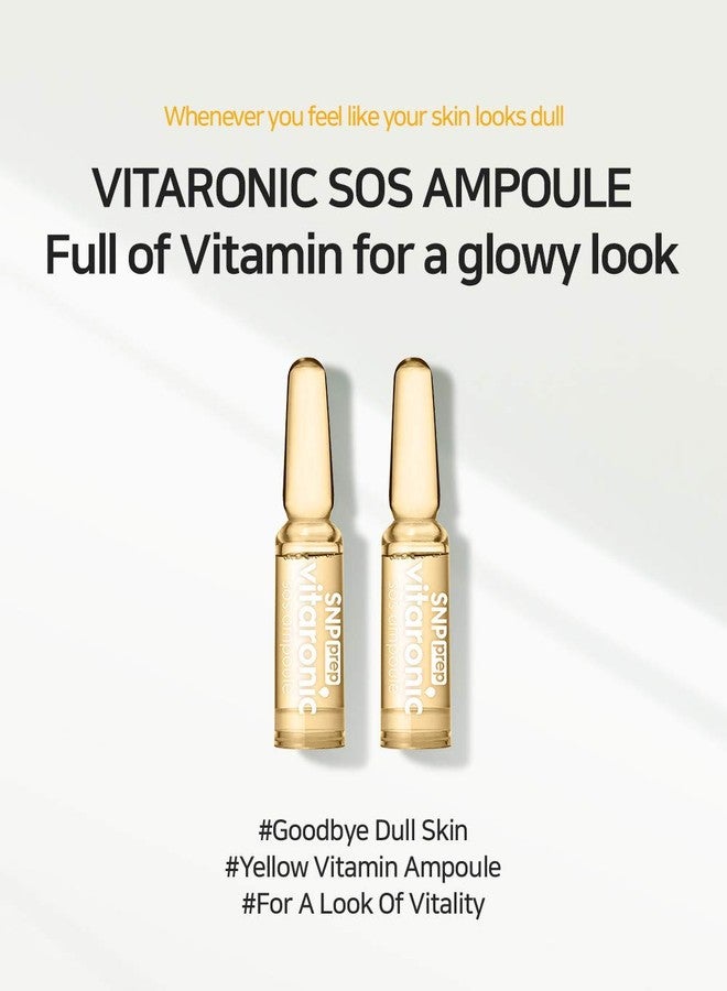 Snp Vitaronic SOS Ampoule | 1 Week Facial Supply Nourishing and Moisturizing for All Skin Types | Korean Skin Care Face Moisturizer | Vitamin Facial Moisturizer | 7 Vials - 1.5ml per Vial - Image 2