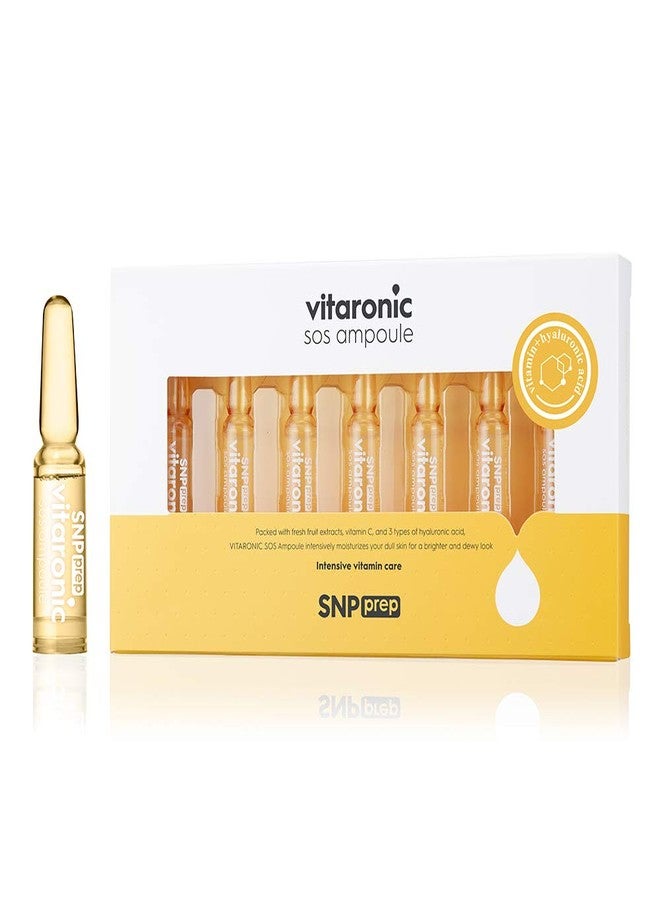 Snp Vitaronic SOS Ampoule | 1 Week Facial Supply Nourishing and Moisturizing for All Skin Types | Korean Skin Care Face Moisturizer | Vitamin Facial Moisturizer | 7 Vials - 1.5ml per Vial - Image 1