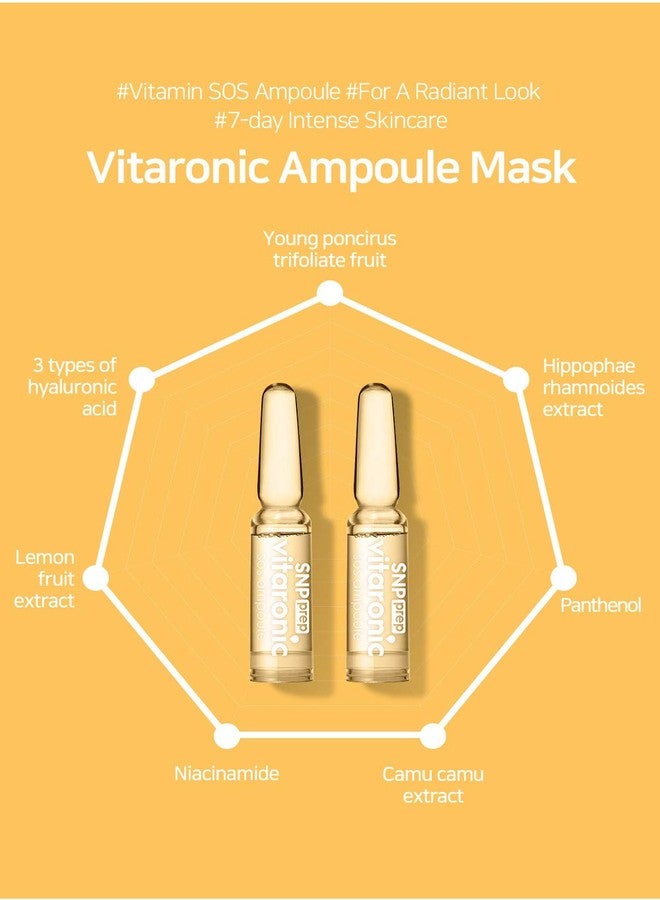 Snp Vitaronic SOS Ampoule | 1 Week Facial Supply Nourishing and Moisturizing for All Skin Types | Korean Skin Care Face Moisturizer | Vitamin Facial Moisturizer | 7 Vials - 1.5ml per Vial - Image 3