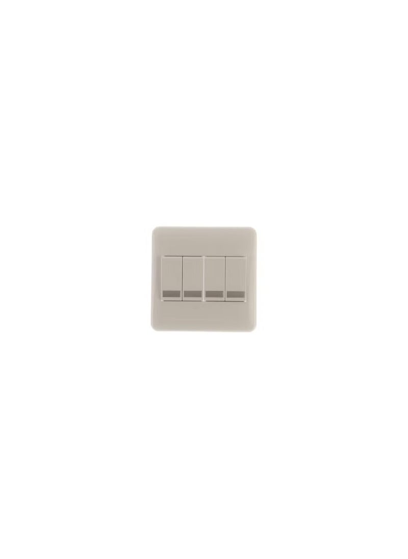 Panasonic Panasonic Quadruple Light Switch Keys Beige 7x7x2cm 