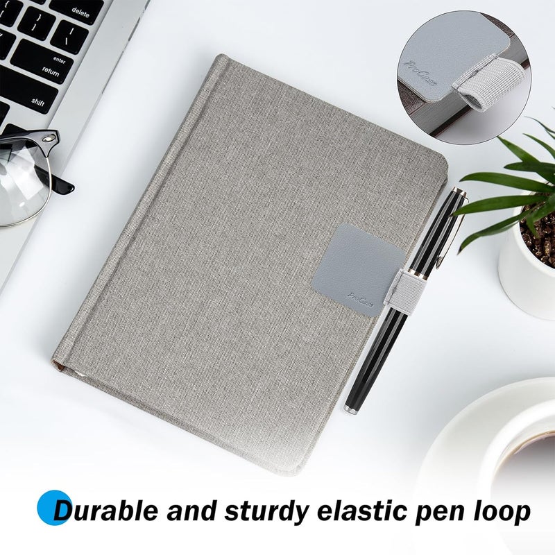 Procase (5 Pack Pen Loop Holder for Notebooks Journals Planners Tablet Case, Self Adhesive Leather Pencil Holder with Elastic Loop for Pens, Apple Pencil, Stylus Pen -Grey - Image 4