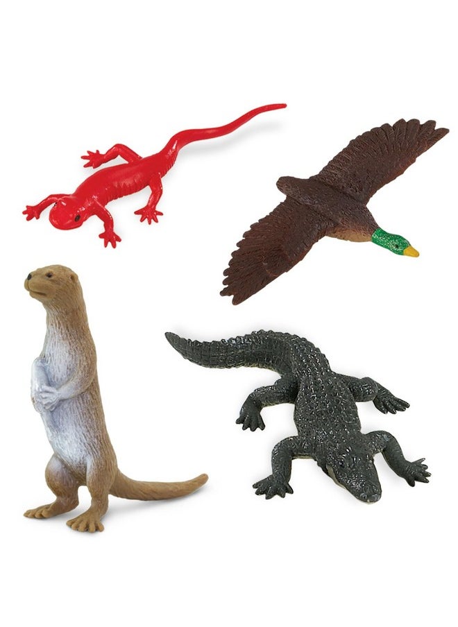 Safari Ltd. - River Ecosystem Toob - Figurines Of Bald Eagle, Beaver, Alligator & More - Fun Educational Play Toy For Boys, Girls & Kids Ages 3+ - Image 1