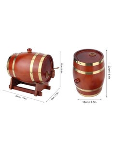 Home Care Pine Wood Barrel ,Decanter, Whiskey Decanter, Wine Decanter, Oak Barrel, Custom Oak Whisky or Wine Barrel, Premium Charred (1.5 liter)  - Image 2