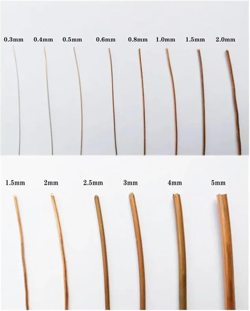 1~10 Meters T2 Pure Copper Wire Copper Coil Conductive Red Copper Wire Line Bare CNC Metal Diameter 1/1.5/2/2.8/3.5/4.0/5.0mm(1.5mm X 5M) - Image 4