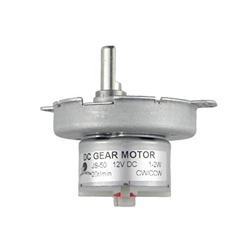 CHANCS محرك كهربائي CHANCS D-Shaft JS-50 12V DC 20RPM CW/CCW بطيء السرعة - Image 1
