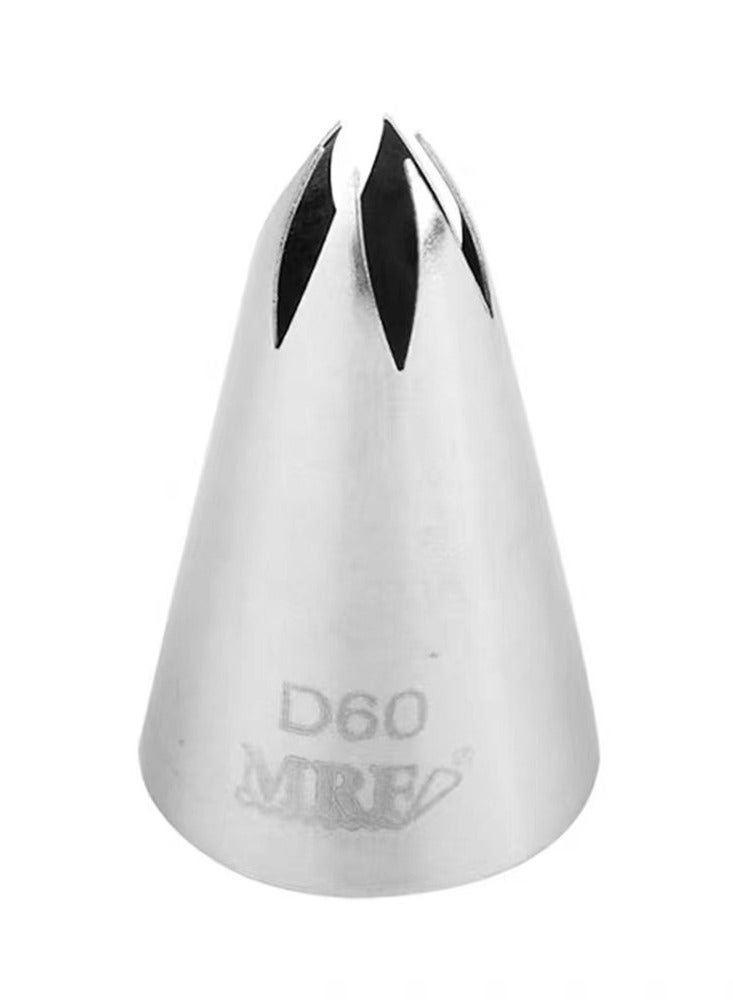 MRF 3 قطع، طرف تزيين، طرف معجنات من الفولاذ المقاوم للصدأ، أطراف فوهة للتزيين، لتزيين كعكة الكب كيك، صناعة النفخة، صناعة البسكويت، أدوات الخبز، أدوات المطبخ، ملحقات المطبخ، #D60 - Image 2