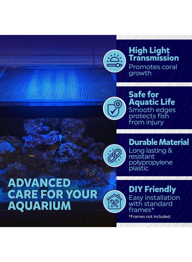 MongsterAquatics شبكة قماشية شفافة - 4'x5' - شاشة بلاستيكية لتغطية قمة حوض السمك (4' x 5') - Image 4