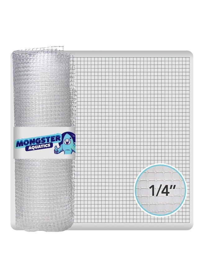 MongsterAquatics شبكة قماشية شفافة - 4'x5' - شاشة بلاستيكية لتغطية قمة حوض السمك (4' x 5') - Image 1