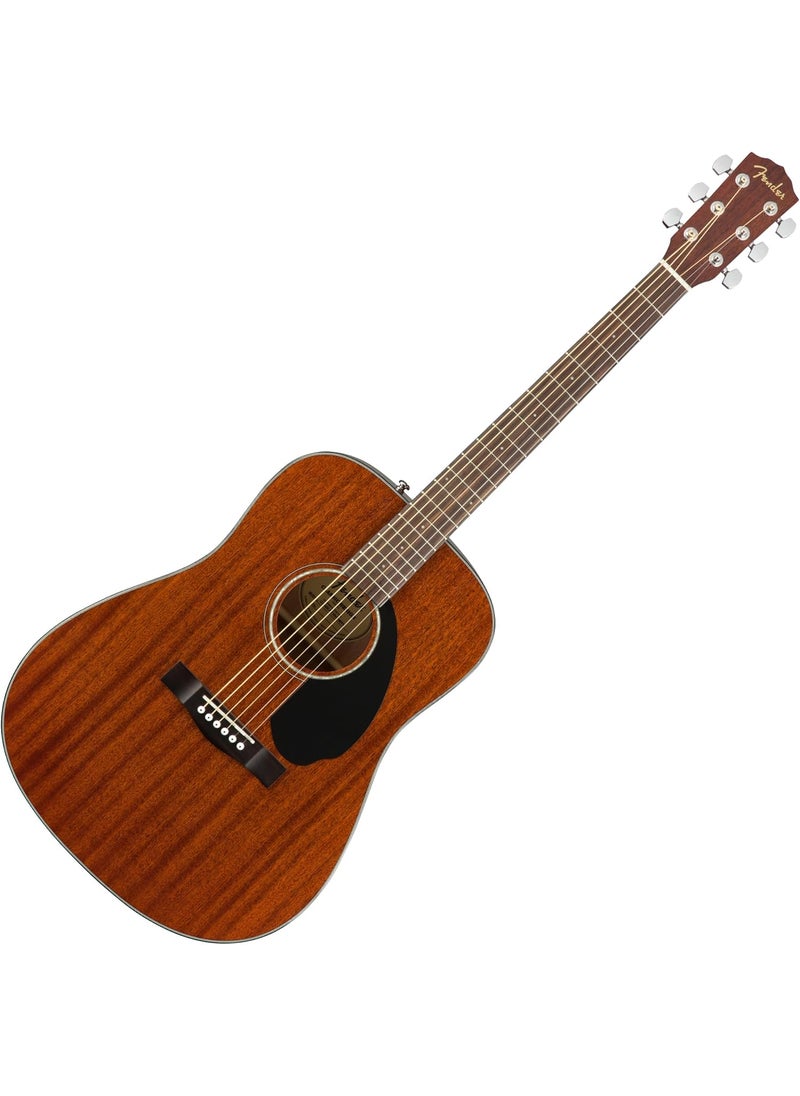 FENDER - Fender Acoustic Guitar CD60S with 2Year Warranty Dreadnought Classic Design with Rounded Walnut Fingerboard Glossed Finish AllMahogany Construction - Image 1