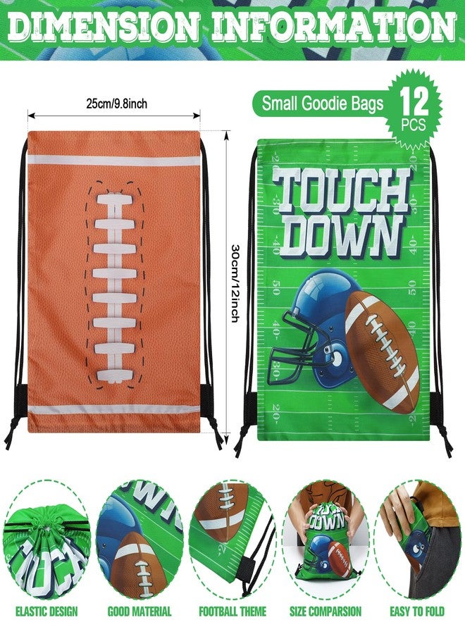 Poen مجموعة هدايا حفلات كرة القدم من Poen، 48 قطعة، تتضمن 12 حقيبة ظهر برباط، 12 كرة قدم صغيرة، 12 سلسلة مفاتيح، 12 سوار مضفر بخيط شمعي، هدية فريق ملهمة - Image 2
