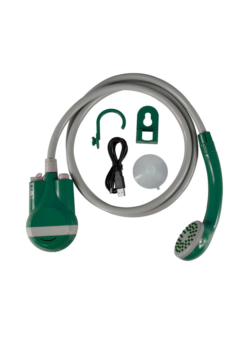 GREEN LION - Portable & Rechargeable Outdoor Smart Shower / 30Mins Working Time / Battery / USB-C Charging / 1.0L/min Water Flow - Green - Image 1
