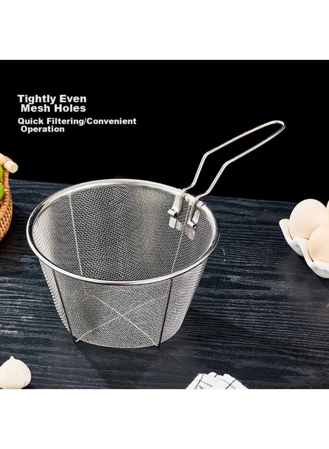 Olofe 304 Stainless Steel Milk Pot, Baby Food Pot, 18cm Shikang Non-stick Small Size, Home Use Frying Pan With Strainer - Image 5