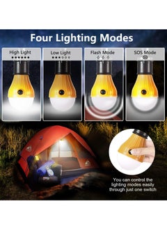 Generic Camping Lights 5 Pack, Portable Camping Light 4 Lighting Modes, Battery Operated Hanging Tent Light, LED Camping Tent Lantern, Camping Equipment For Camping Hiking Backpacking Fishing Outage(5 pcs)  - Image 3