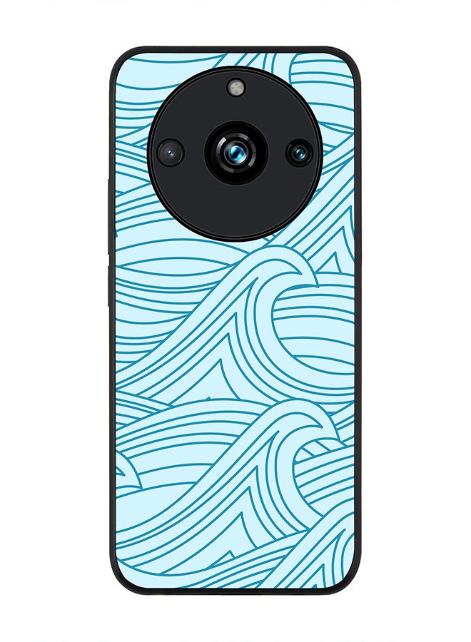 Stylizedd Rugged Black Edge case for Realme 11 Pro/Realme 11 Pro+, Custom Slim fit Flexible Anti Drop Thin Phone Case Cover - Rough Seas - Image 1