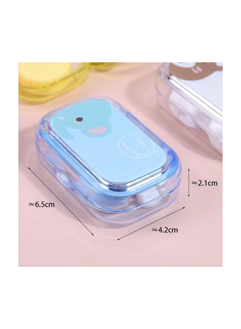 Cute Mini Pocket Contact Lens Case Travel Kit - Eye Care Storage Holder Easy Carry Kit - Mirror + Tweezers + Wand Extension + Lens Holder - Multicolor - Image 4