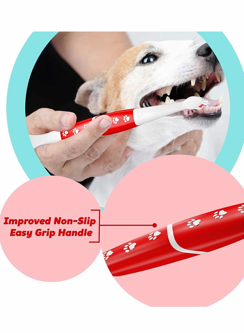 Pet Toothbrush Dual Head Dog Cat Toothbrush with Soft Bristles  Easy Teeth Cleaning Dental Care Oral Hygiene Deep Clean Independent Packaging 4PCS - Image 4