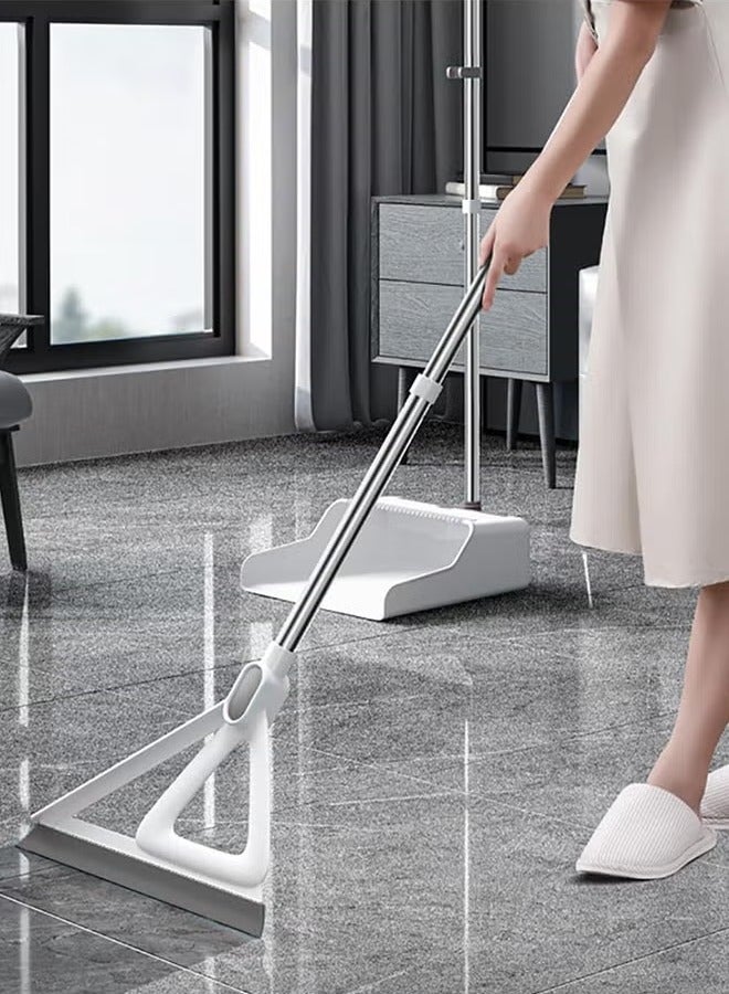 Rubber Floor Squeegee, Multifunction Silicone Floor Wiper for Squeegee Water Remove Dust and Cleaning Pet Hair, Silicone Magic Broom - Image 1