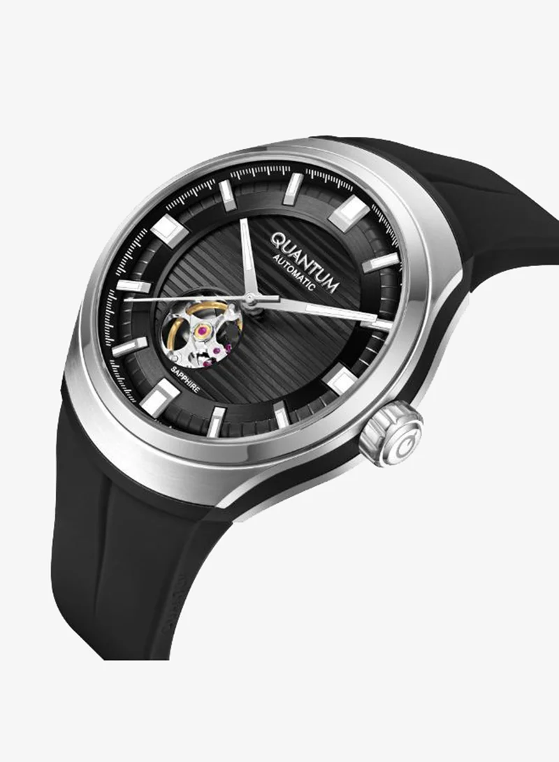 كوانتوم Men's Silicone Analog Watch QMG1203.351 - 43 mm
