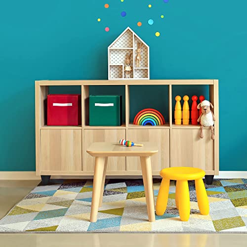 Luv Color Rainbow Bins Organization Set of Six 10.5 X 10.5 Cube Storage Bins for Bedroom, Classroom, Playroom or Cube Organizer - Image 5