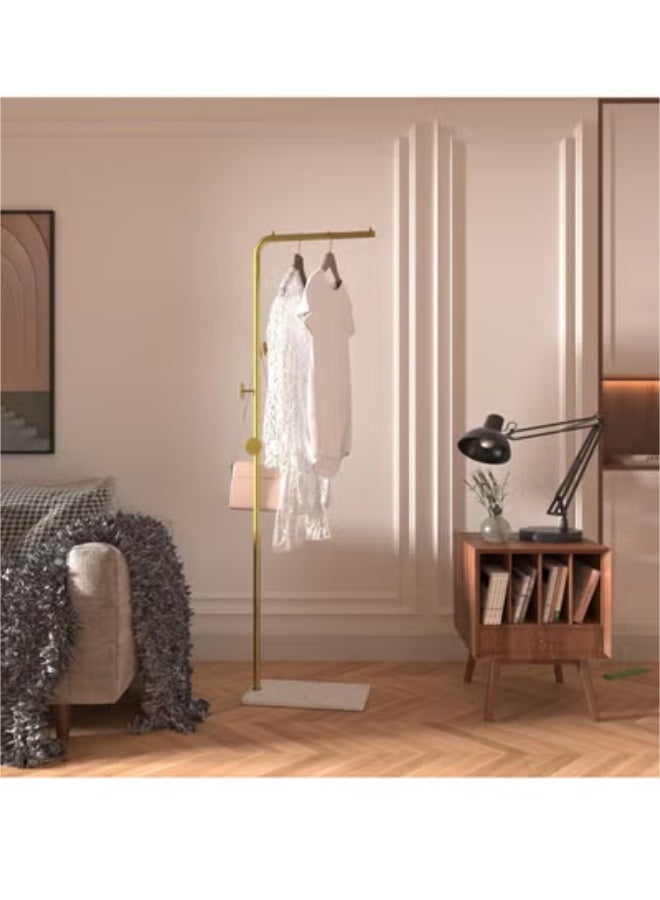 Beauenty Modern Metal Coat Stand - Elegant & Space-Saving with Sturdy Slate Base. Perfect for Bedroom, Living Room, Office & Dining. Easy to Clean, Stylish & Durable - Image 1