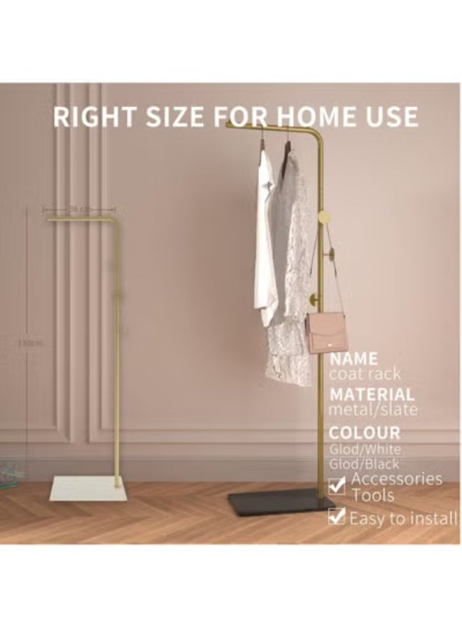 Beauenty Modern Metal Coat Stand - Elegant & Space-Saving with Sturdy Slate Base. Perfect for Bedroom, Living Room, Office & Dining. Easy to Clean, Stylish & Durable - Image 5