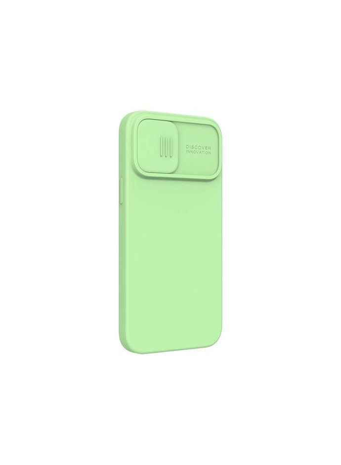 Nillkin CamShield Silky Silicone Case For iphone 14 Pro Max - Mint Green - Image 2