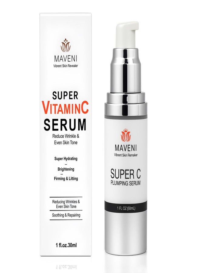 MAVENI Super Vitamin C Serum for Women over 70 With Hyaluronic Acid, Reduce Wrinkle, Hydrates, Firms, Lifts, Anti Aging Serum for Dark Spots, Wrinkles, DullSkin, 1 fl.oz. - Image 1
