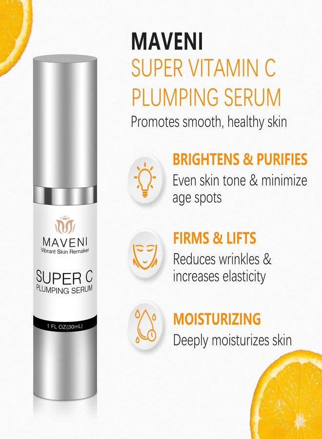 MAVENI Super Vitamin C Serum for Women over 70 With Hyaluronic Acid, Reduce Wrinkle, Hydrates, Firms, Lifts, Anti Aging Serum for Dark Spots, Wrinkles, DullSkin, 1 fl.oz. - Image 2