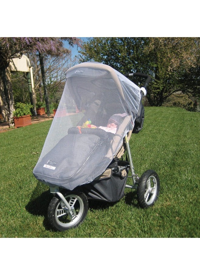 dreambaby Dreambaby Travel System Baby Mosquito Net Protection Cover - for Pram, Pushchairs, Buggy, & Carry Cot - with Fine Soft & Elastic Mesh Netting - Model L275  - Image 4