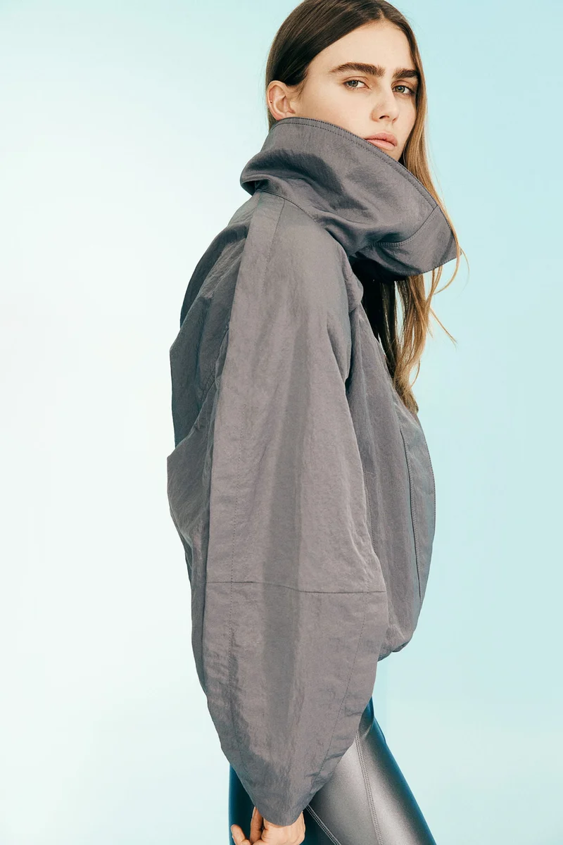 H&M Shoulder-pad nylon jacket