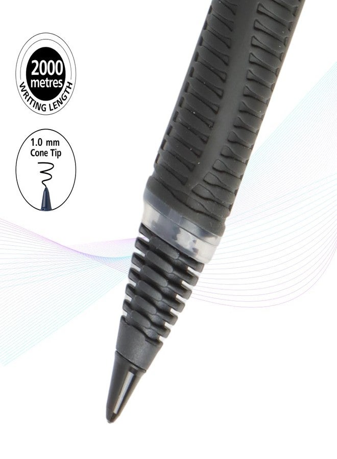 Luxor Schneider One Sign Roller Ball Pen - Black | 1.0 mm | 2000 mtrs writing length | Waterproof Ink | Consistent ink flow | Ideal for Professionals-Office essential - Image 2