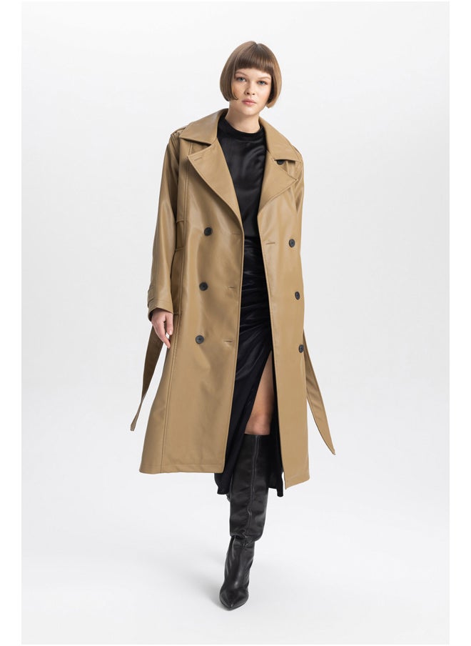 DeFacto Woman Regular Fit W/O Hoodie Trenchcoat  - Image 2