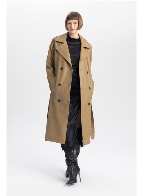 امرأة عادية تناسب W/O هوديي Trenchcoat