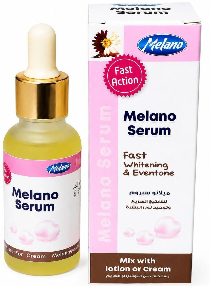 MELANO Serum Fast Whitening And  Eventone skin tone 30 ml - Image 1