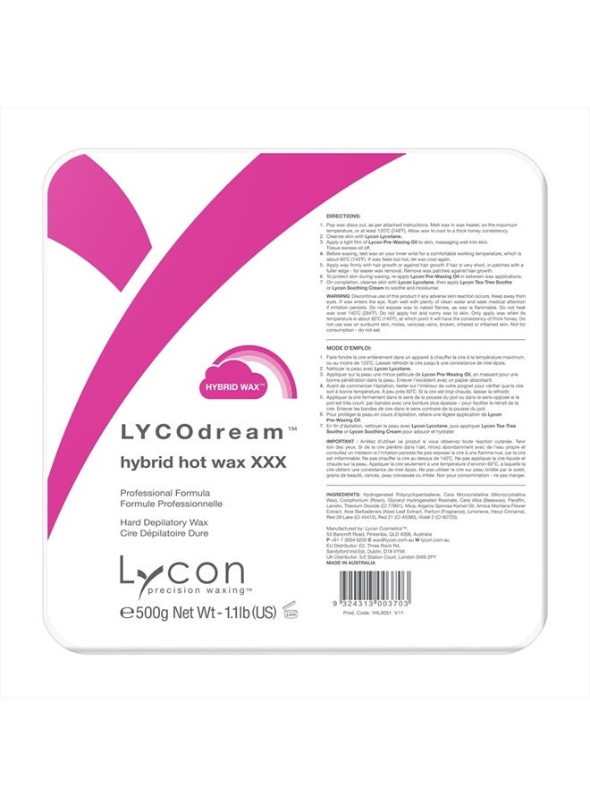 Lycon LycoDream Hybrid Wax Stripless Hard Wax 17.6 oz - Image 1