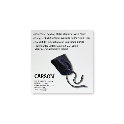 Carson® Metal LinenTest™ 6.5x20mm Metal Linen Tester with Pouch (LT-60) - Image 3