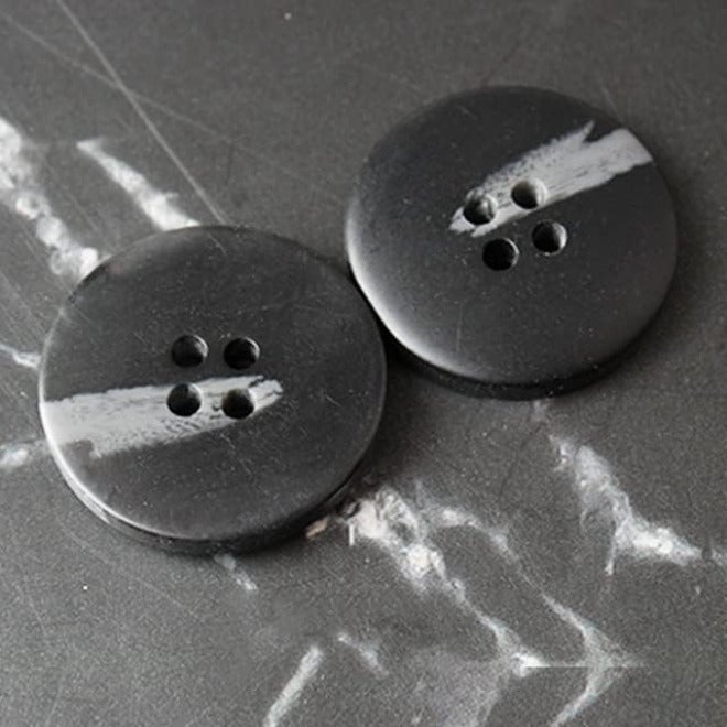 Buttons, Decorative Buttons, 10pcs Coat Windbreaker Resin Buttons Shirt Hand-Sewn Four-Eye Button Jacket Suit Decorative Button (Color : 10pcs S9, Size : 28mm) - Image 1
