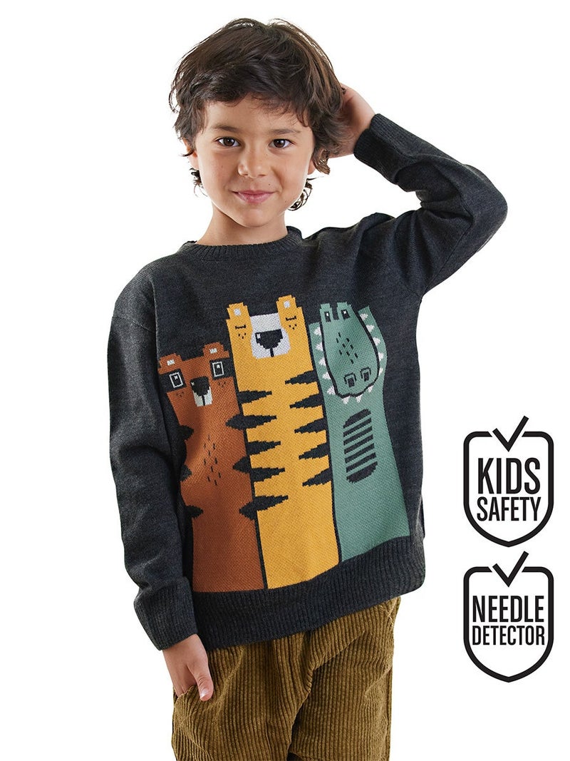 Denokids Friends Boy Knit Jumper - Image 1