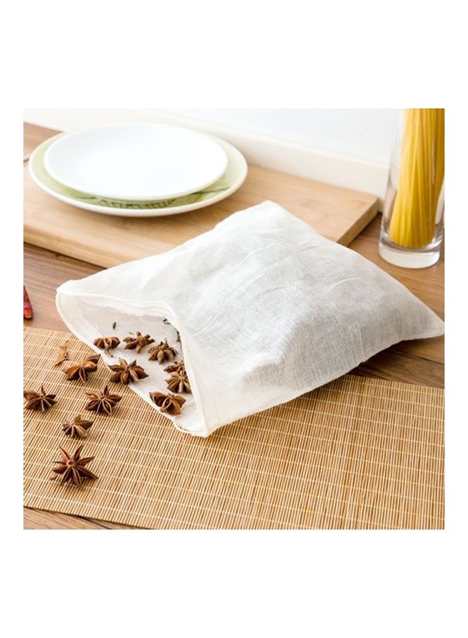 NIBEMINENT 20-Piece Soup Gauze Drawstring Filter Bag White 25 x 20.8cm - Image 4
