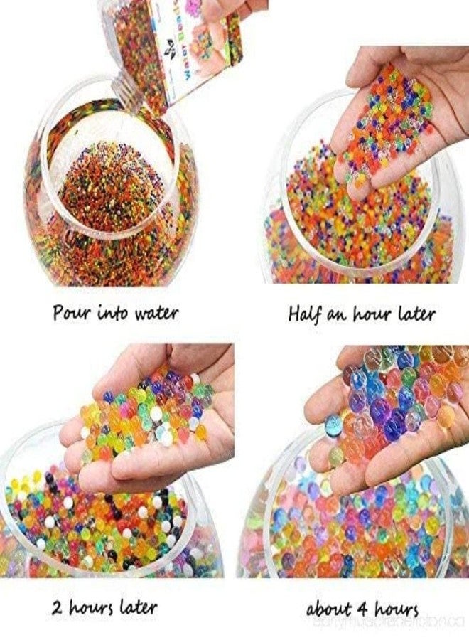 FULLFILLS 24 Pouches crystal magic jelly balls + with 24 pcs water growing animals multicolour (24 pouches) - Image 4