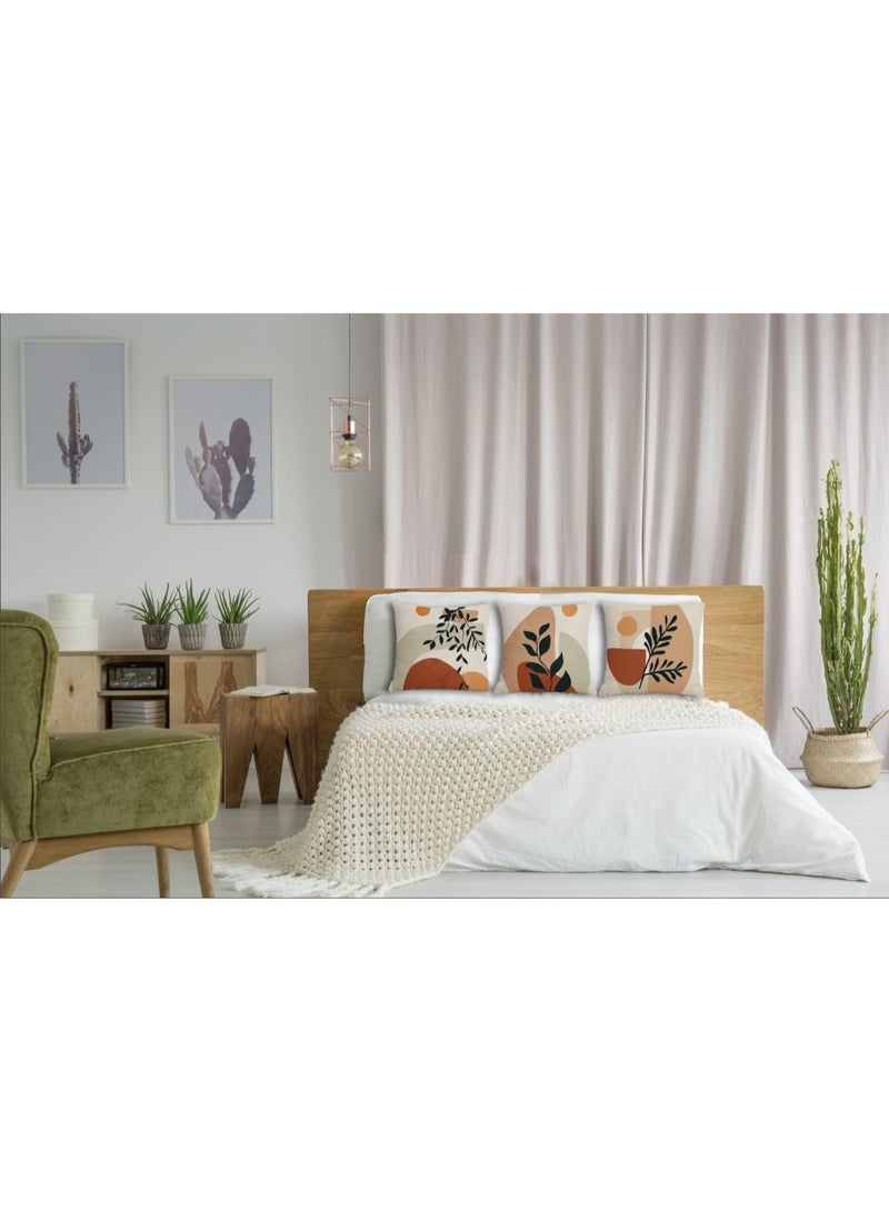 اغطية وسائد بتصميم تجريدي بنمط بوهو مقاس 18 × 18 مجموعة من 4 قطع، اغطية وسائد بتصميم عصري بسيط هندسي، غطاء وسادة زينة داخلي وخارجي، اكسسوارات ديكور للمنزل والاريكة والسرير - Image 5