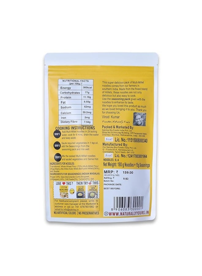 naturally yours "Naturally Yours Multi-Millet Noodles 180g " - Image 2