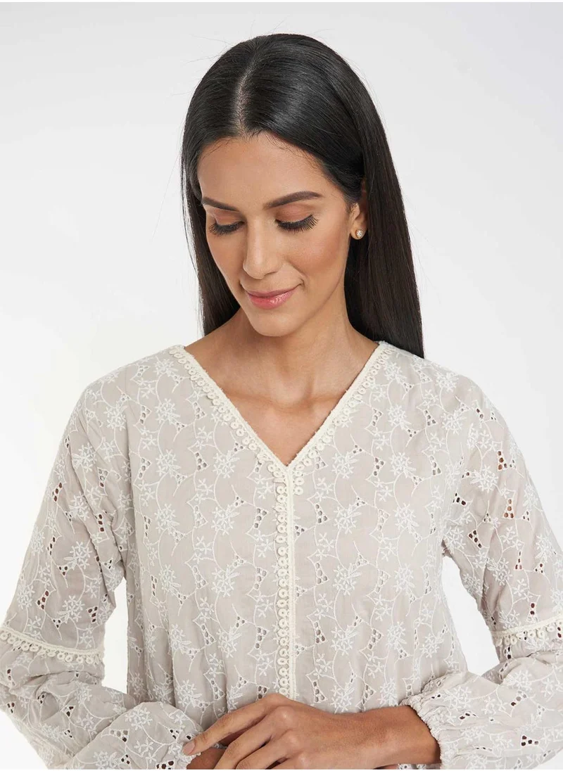 KASHKHA Chifley Dress with Tiered Cut