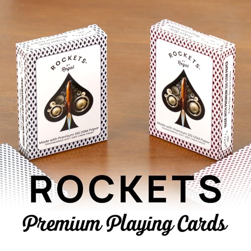 Regal Games 48 Decks Rockets Bulk Playing Cards Set for Adults Professionals 310 GSM Linen Finish Poker Cards for Blackjack Euchre Canasta Casino Grade Travel Game Night Cards - Image 5