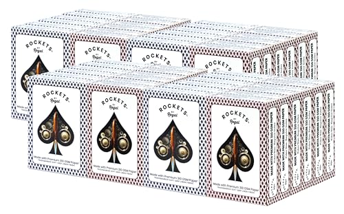 Regal Games 48 Decks Rockets Bulk Playing Cards Set for Adults Professionals 310 GSM Linen Finish Poker Cards for Blackjack Euchre Canasta Casino Grade Travel Game Night Cards - Image 1