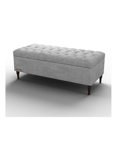 Attractive Statement Piece with Cloud Linen Fabric Kaxxa Design Ottoman Bench