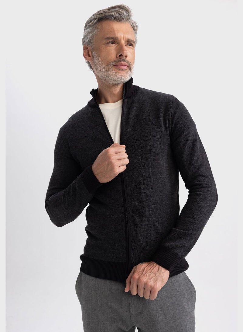 DeFacto Zip Through Knitted Cardigan - Image 4